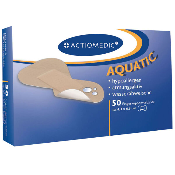 ACTIOMEDIC&reg; AQUATIC  Fingerkuppenverband, Pack &agrave; 50 St&uuml;ck