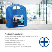 Verbandkoffer OFFICE DIN 13 157:2021, blau