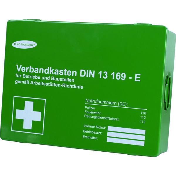 Betriebsverbandkasten MAXI mit DIN 13 169:2021