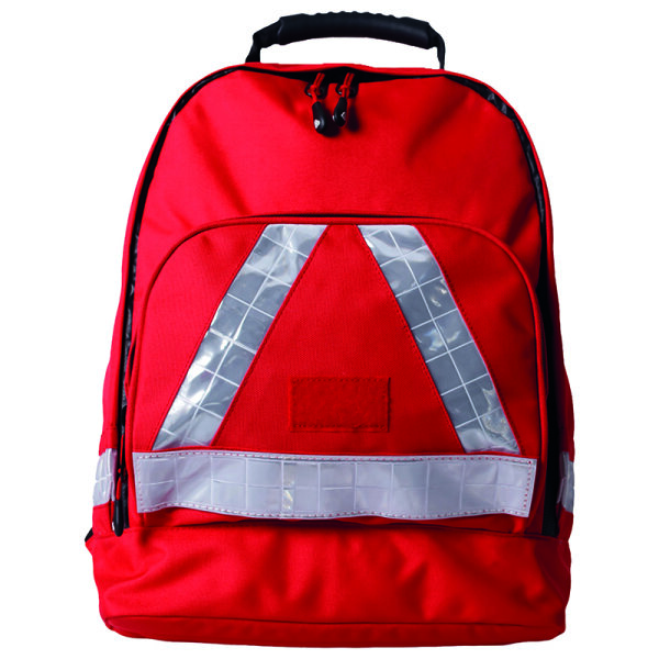 Notfall-Rucksack SMALL-WaterStop - DIN 13 157, rot