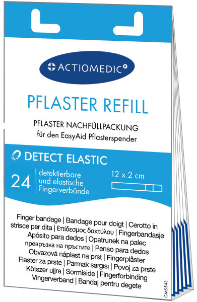 EasyAid Refill Strips 12 x 2 cm DETECT/ELASTIC