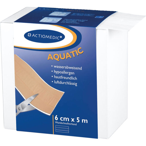 ACTIOMEDIC&reg; AQUATIC Wundschnellverband, 5 m x 6 cm