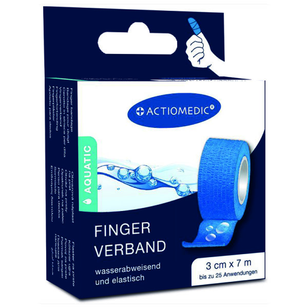 ACTIOMEDIC&reg; AQUATIC  Schnellverband, blau, 3 cm x 7 m